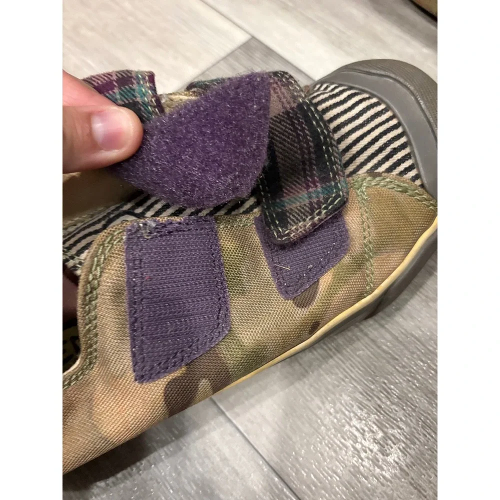 Keen Mixed Print Camo Plaid Striped Canvas Sneakers Shoes 53026-CAMO Womens 6.5
